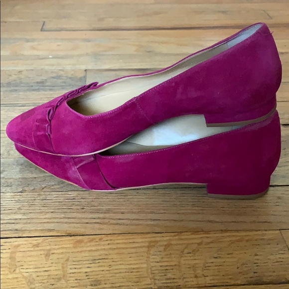 Pink suede 7 Talbots flats! - Picture 4 of 6